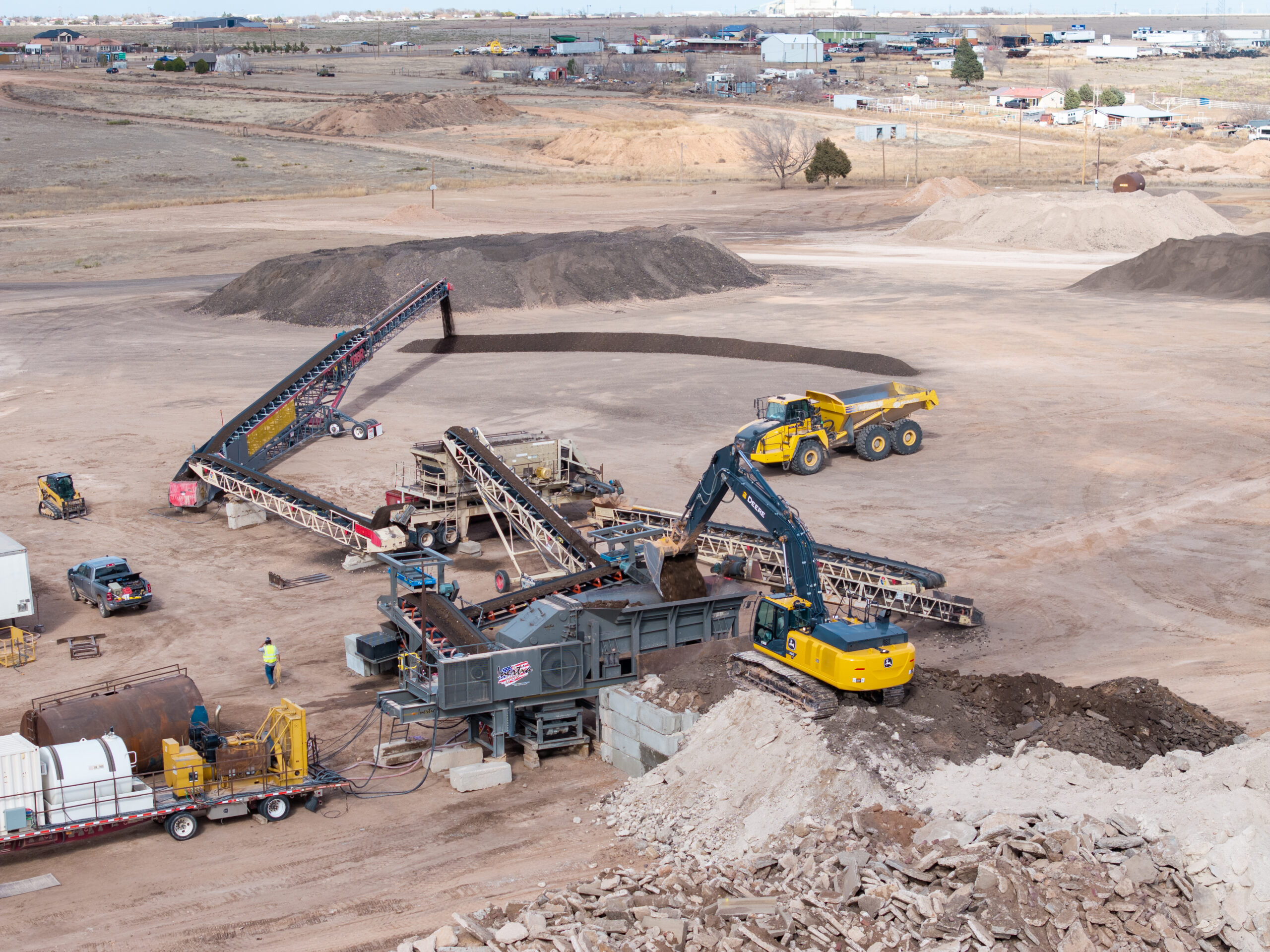 DC Caliche employee hard at work